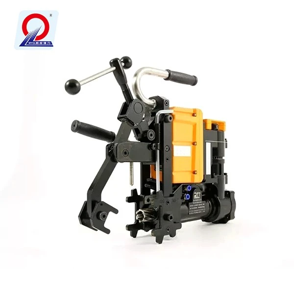 Cordless rail track drill machine